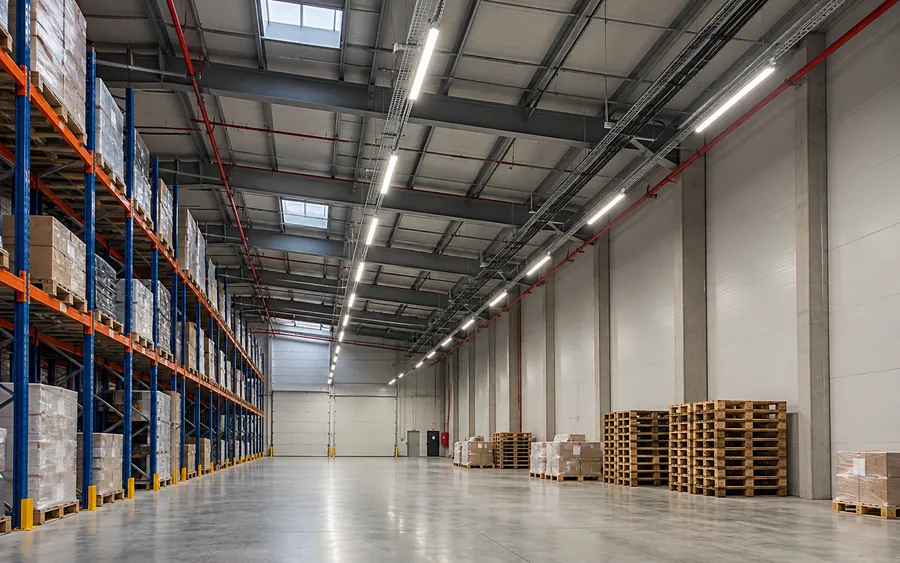 Instalații electrice pentru centre logistice și depozite